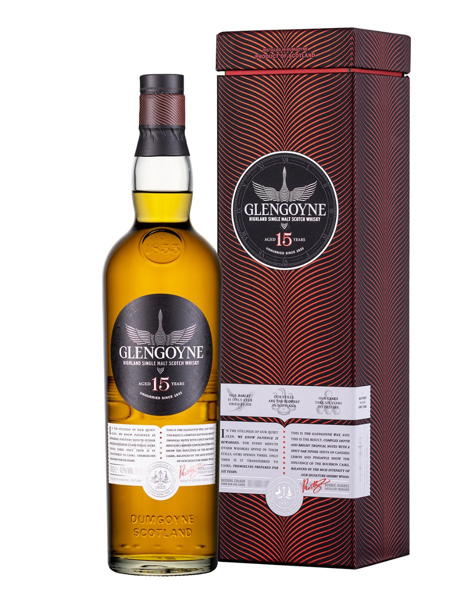GLENGOYNE SINGLE MALT WHISKY 70CL 43 % 15YO IND BOX 43.0% 0.7L, Spirits